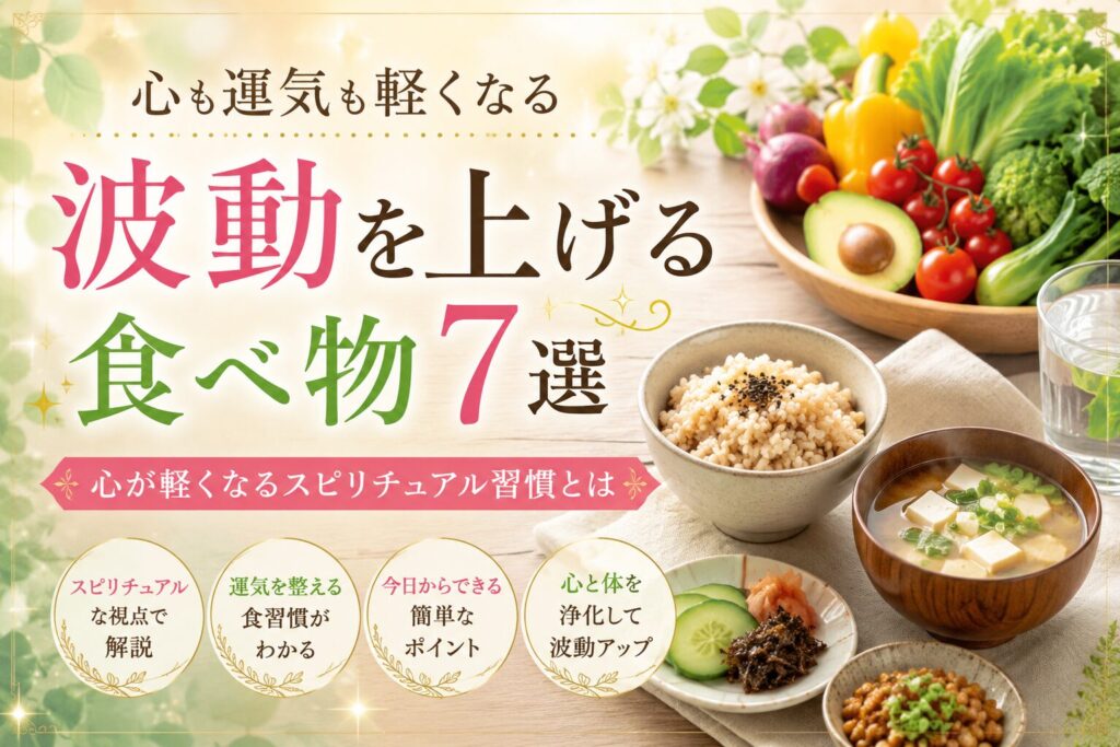 波動を上げる食べ物