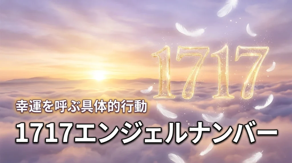 1717エンジェルナンバーが示す幸運の前兆！恋愛や仕事、金運が好転する具体的行動