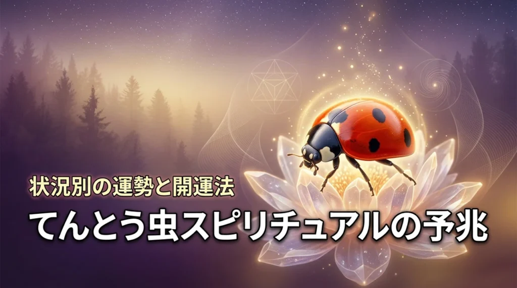 てんとう虫スピリチュアルの予兆とは？見た時の状況で変わる運勢と幸運の引き寄せ方