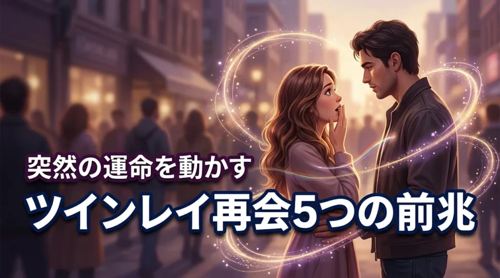 ツインレイとの再会が突然訪れる5つの前兆！運命を動かしサイレント期間を終えるコツ