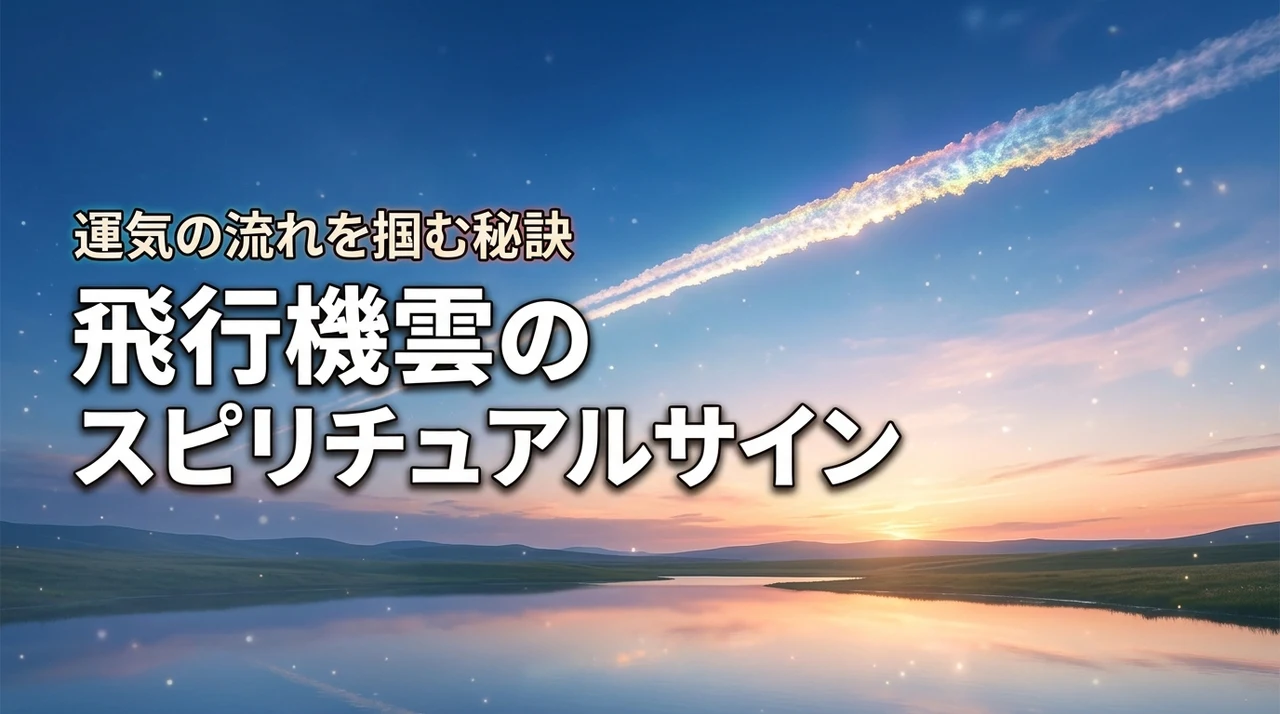 飛行機雲を見てスピリチュアルな予感?その意味を知り運気の流れを掴む方法