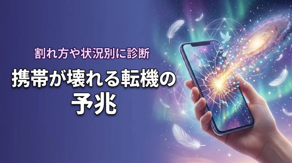 携帯壊れるのはスピリチュアルな転機の予兆？画面の割れ方や状況別の意味を詳しく診断