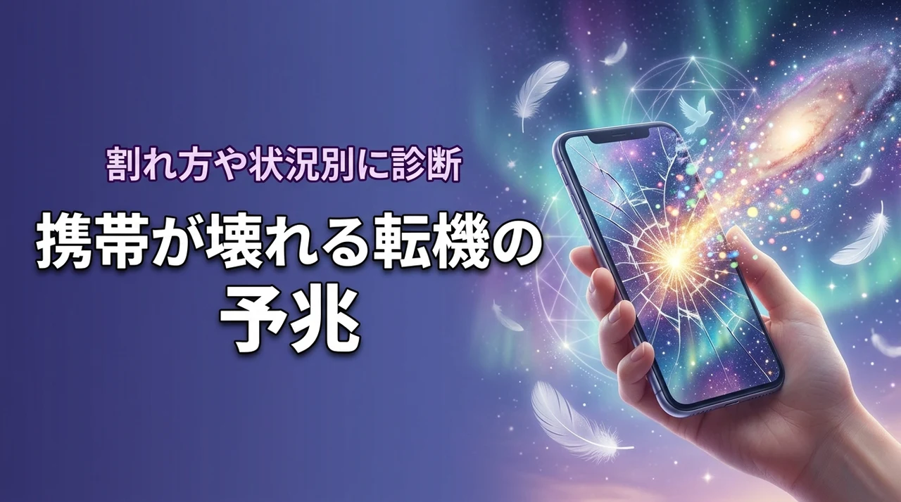 携帯壊れるのはスピリチュアルな転機の予兆？画面の割れ方や状況別の意味を詳しく診断