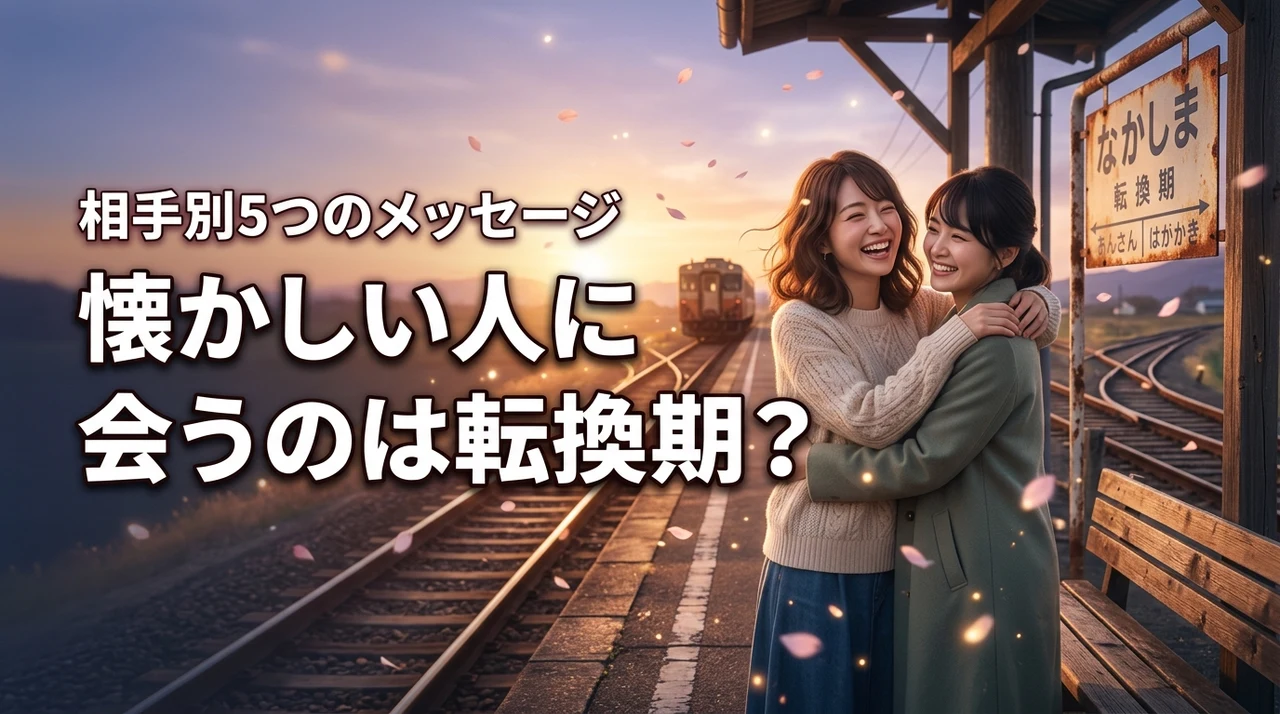 懐かしい人に会うのは人生の転換期？5つの相手別メッセージと幸運を呼ぶ方法