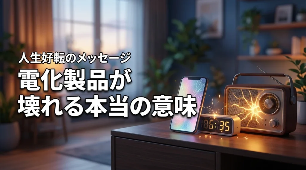 【結論】電化製品が壊れるのは好転のメッセージ！自分だけの意味を深く読み解く法