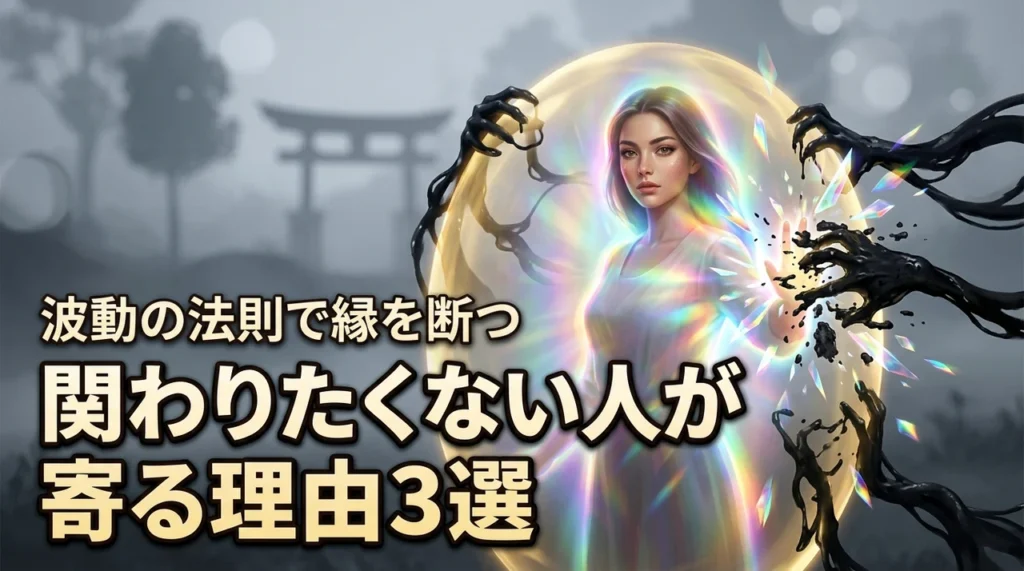 関わりたくない人が寄ってくるスピリチュアルな理由3選！嫌な縁を断ち切る波動の法則