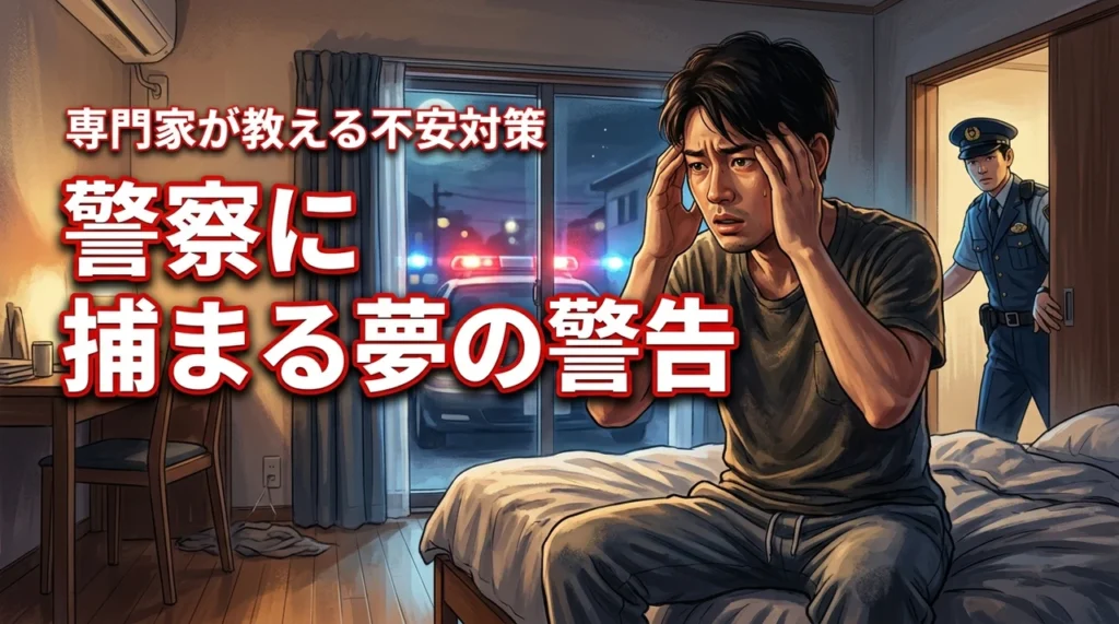 【警告】警察に捕まる夢はストレスのサイン？専門家に相談して不安を手放そう
