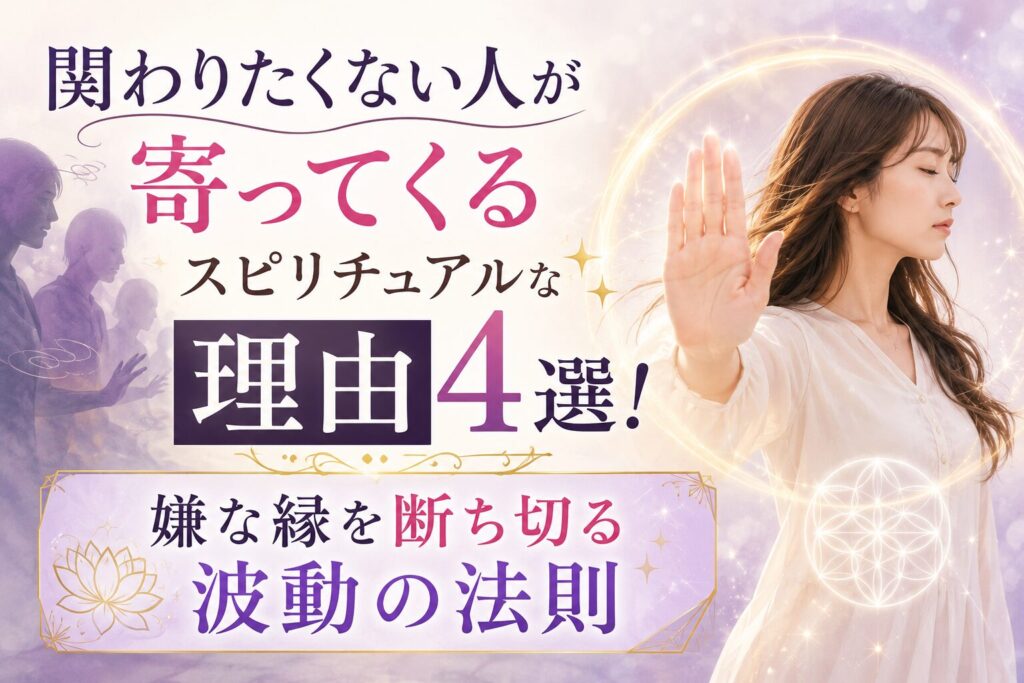 関わりたくない人が寄ってくる