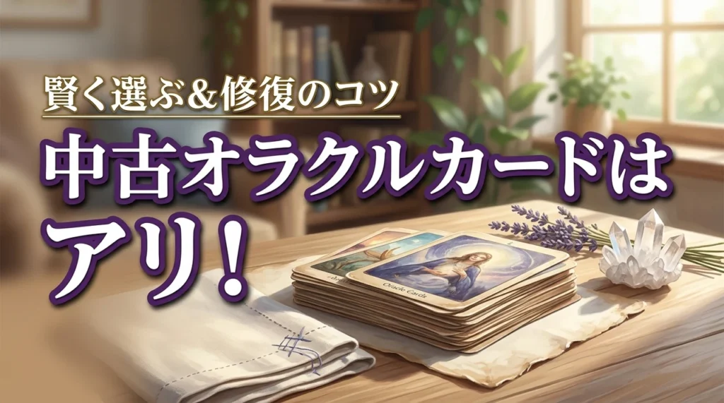【結論】オラクルカードの中古はダメじゃない！賢く選ぶ判断基準と修復のコツ