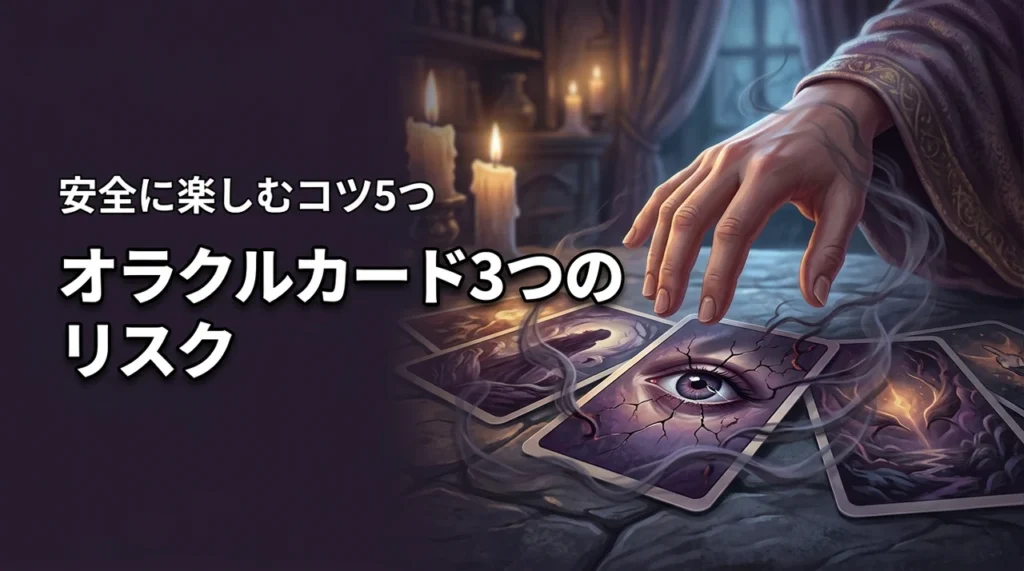 オラクルカードの危険性とは？3つの心理的リスクと安全に楽しむ5つのコツ