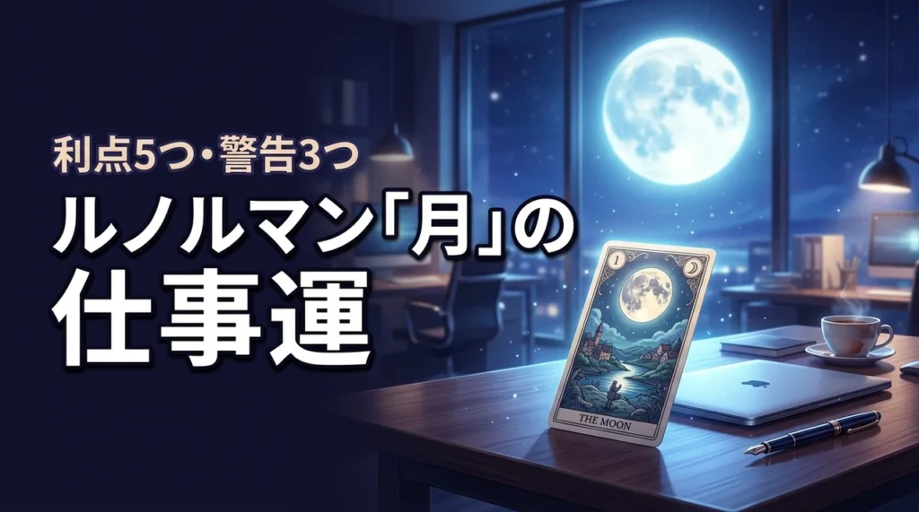 ルノルマンカードの月が仕事で示す意味とは?5つのメリットと3つの警告