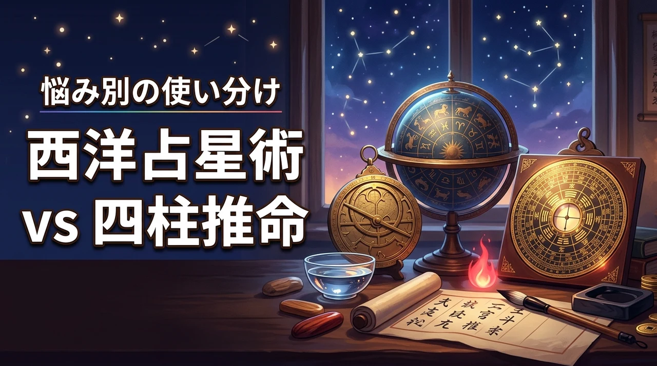 西洋占星術と四柱推命どっちが良い?悩み別の使い分けや鑑定を受けるコツ